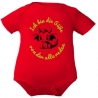 Baby Body kurzarm mit ICH BIN DIE SÜßE VON DER ALLE REDEN