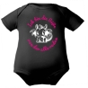 Baby Body kurzarm mit ICH BIN DIE SÜßE VON DER ALLE REDEN