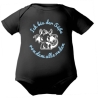 Baby Body kurzarm mit ICH BIN DER SÜßE VON DEM ALLE REDEN