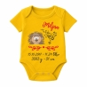 Baby Body kurz SWEET IGEL personalisiert mit Geburtsdaten/Name