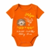 Baby Body kurz SWEET IGEL personalisiert mit Geburtsdaten/Name