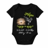 Baby Body kurz SWEET IGEL personalisiert mit Geburtsdaten/Name