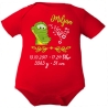 Baby Body SWEET KROKODIL personalisiert mit Geburtsdaten/Name