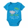 Baby Body kurz SWEET ELEFANT personalisiert mit Geburtsdaten/Name