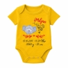 Baby Body kurz SWEET ELEFANT personalisiert mit Geburtsdaten/Name