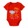 Baby Body kurz SWEET ELEFANT personalisiert mit Geburtsdaten/Name