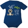 Baby Body kurz CUTE FAULTIER personalisiert mit Geburtsdaten+Name