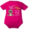 Baby Body kurz CUTE FAULTIER personalisiert mit Geburtsdaten+Name