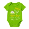 Baby Body kurz SWEET FROSCH personalisiert mit Geburtsdaten/Name