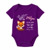 Baby Body kurz CUTE FUCHS personalisiert mit Geburtsdaten+Name