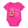Baby Body kurz CUTE FUCHS personalisiert mit Geburtsdaten+Name