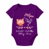 Baby Body kurz SWEET KATZE personalisiert mit Geburtsdaten/Name