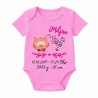 Baby Body kurz SWEET KATZE personalisiert mit Geburtsdaten/Name