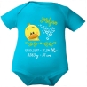 Baby Body SWEET KÜKEN personalisiert mit Geburtsdaten/Name