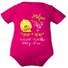 Baby Body SWEET KÜKEN personalisiert mit Geburtsdaten/Name
