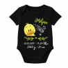 Baby Body SWEET KÜKEN personalisiert mit Geburtsdaten/Name