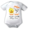 Baby Body SWEET KÜKEN personalisiert mit Geburtsdaten/Name
