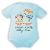 Baby Body SWEET KUH personalisiert mit Geburtsdaten/Name