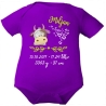 Baby Body SWEET KUH personalisiert mit Geburtsdaten/Name