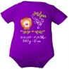 Baby Body SWEET LÖWE personalisiert mit Geburtsdaten/Name