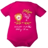 Baby Body SWEET LÖWE personalisiert mit Geburtsdaten/Name