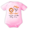 Baby Body SWEET LÖWE personalisiert mit Geburtsdaten/Name