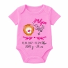 Baby Body SWEET LÖWE personalisiert mit Geburtsdaten/Name