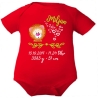 Baby Body SWEET LÖWE personalisiert mit Geburtsdaten/Name