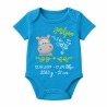 Baby Body SWEET NILPFERD personalisiert mit Geburtsdaten/Name