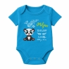 Baby Body kurz CUTE PANDA personalisiert mit Geburtsdaten+Name