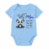 Baby Body kurz CUTE PANDA personalisiert mit Geburtsdaten+Name