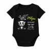 Baby Body kurz CUTE PANDA personalisiert mit Geburtsdaten+Name