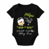 Baby Body SWEET PINGUIN personalisiert mit Geburtsdaten/Name