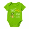 Baby Body kurz CUTE SCHILDKRÖTE personalisiert mit Geburtsdaten