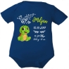Baby Body kurz CUTE SCHILDKRÖTE personalisiert mit Geburtsdaten