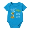 Baby Body kurz CUTE SCHLANGE personalisiert mit Geburtsdaten