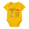 Baby Body kurz CUTE SCHLANGE personalisiert mit Geburtsdaten