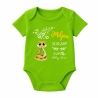 Baby Body kurz CUTE SCHLANGE personalisiert mit Geburtsdaten