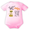 Baby Body kurz CUTE SCHLANGE personalisiert mit Geburtsdaten