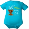 Baby Body kurz CUTE TEDDY personalisiert mit Geburtsdaten