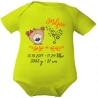 Baby Body SWEET BÄR personalisiert mit Geburtsdaten/Name