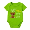 Baby Body kurz CUTE TEDDY personalisiert mit Geburtsdaten