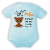 Baby Body kurz CUTE TEDDY personalisiert mit Geburtsdaten