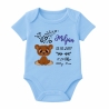Baby Body kurz CUTE TEDDY personalisiert mit Geburtsdaten