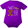 Baby Body kurz CUTE TEDDY personalisiert mit Geburtsdaten