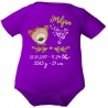 Baby Body SWEET BÄR personalisiert mit Geburtsdaten/Name