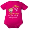 Baby Body SWEET BÄR personalisiert mit Geburtsdaten/Name
