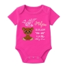 Baby Body kurz CUTE TEDDY personalisiert mit Geburtsdaten