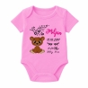 Baby Body kurz CUTE TEDDY personalisiert mit Geburtsdaten