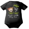 Baby Body SWEET BÄR personalisiert mit Geburtsdaten/Name